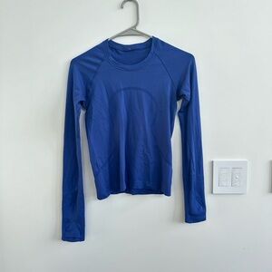 Lululemon Long sleeve Swiftly Tech In Dark blue